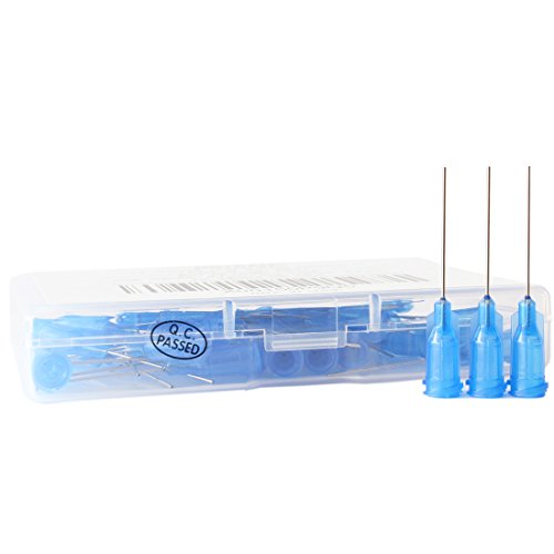 BSTEAN 50 Pack Blunt Tip Dispensing Needle with Luer Lock, Industrial Unsterilized (22G, 1.0 Inch)