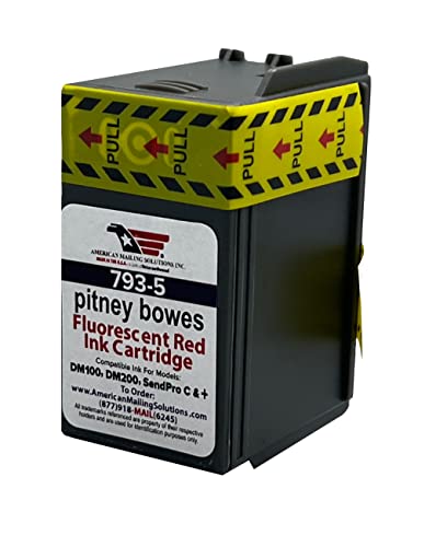 2-Pack Compatible Pitney Bowes 793-5, Postage Meter Ink Cartridge For P700, Dm100, Dm100I & Dm200L Postage Meters #TOP3
