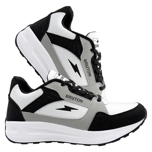 Image of BRUTON 619 Men's Running Shoes | Lightweight Sports Shoes for Men | Comfortable Walking Jogging Gym Shoes | Lace-Up Flexible Daily Use Footwear