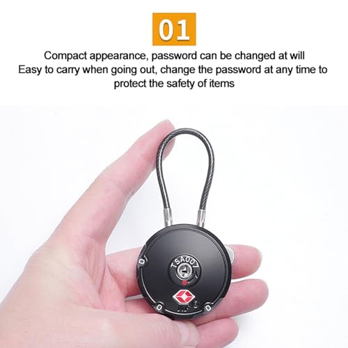 Image of 2-Pack Combination Lock for Locker,Long Padlocks Re-settable for Gym, Fence,Case,Hasp Cabinet Storage
