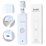 IDMD Dog Nail Grinder-Powerful 2-Speed Pet Nail Grinder-with Battery Capacity Indicator Light and Safe LED Lighting & Type-C USB Rechargeable Dog Nail Trimmer for Large Medium Small Dogs/Cats(White)
