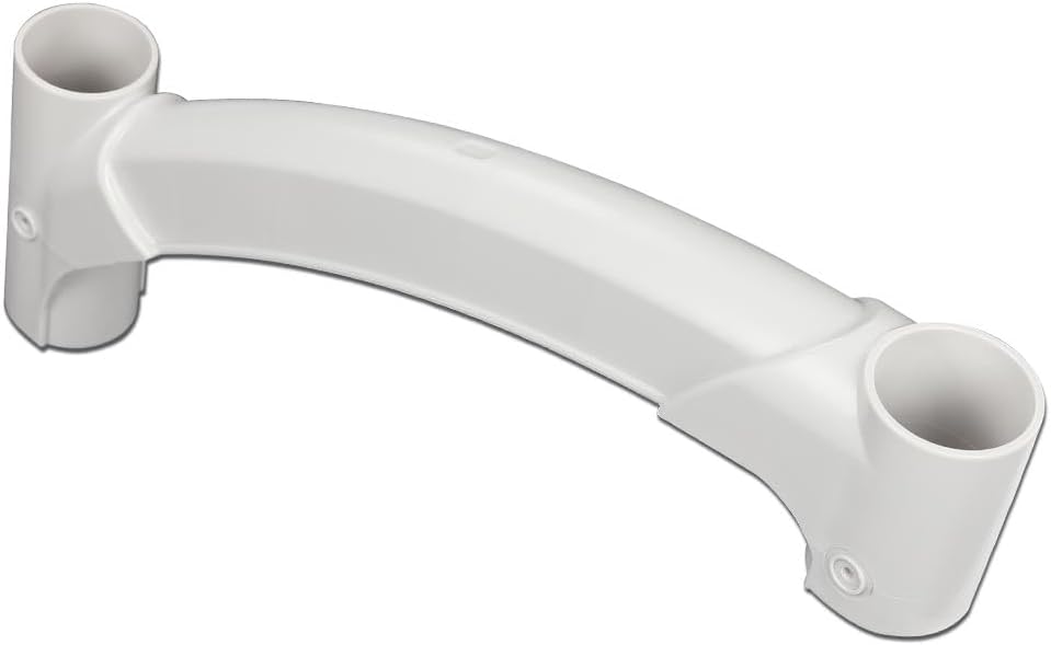 G-PLUS Short Handrail, for Above Ground BiltMor Swimming Pool Step, White, 160-0010PG