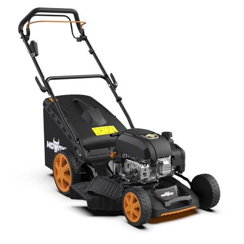 Cortacésped autopropulsado Mowox PM 4665 SEHW – Gasolina, 149 CC, Arranque eléctrico, 46 cm, 60 L, 7 Alturas de Corte, Easy Start, Ideal jardín Mediano