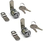 2 pièces de serrure à clé pour armoire, serrure de boîte à outils 5/8" cylindre pour camion, boîte à outils de camion, machine distributrice, tiroir, boîte aux lettres, remplacement de serrure ATM