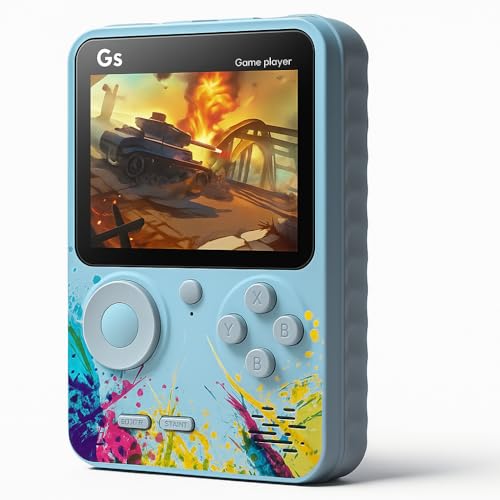 Image of Maizic Smarthome G5 Blue 500 in 1 Retro Game Box Only for 1 Player, 3 Inch Display, Handheld Classical Game PAD Can Play On TV, 500 Games Like Contra, Tank, Bomber Man Gifts for Kids