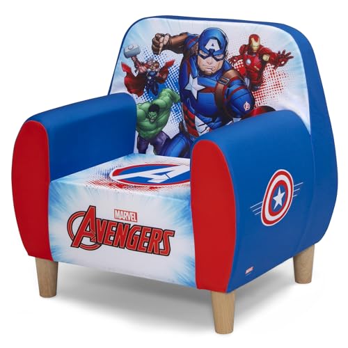 Delta-Children-Marvel-Avengers-Foam-Chair-for-Kids-Blue Delta Children Marvel Avengers Foam Chair for Kids Blue