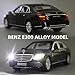 WAKAKAC 1/24 Scale Compatible with E300 Toy Car Alloy Die-cast Pull Back Car Model with Light and Sound Toy Vehicles for Adults Boys Girls Gift Decoration Toy (Black)