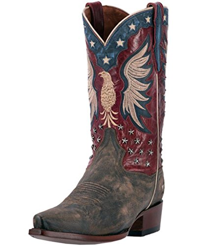 Dan Post Leather Bountiful Mens 13 Bay Apache/Red Eagle Western Cowboy Boot