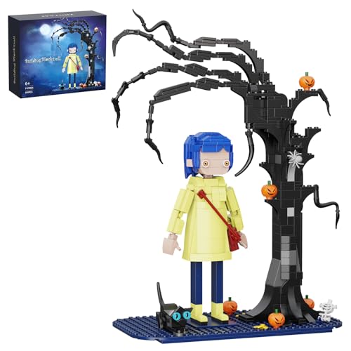 ZIQILIGHTING Juego de Construcción de Gato de Halloween - Juguete Coleccionable de Muñeco de Caricatura, Idea de Regalo para Niños de 6+ Años Aficionados a Las Películas (601PCS)