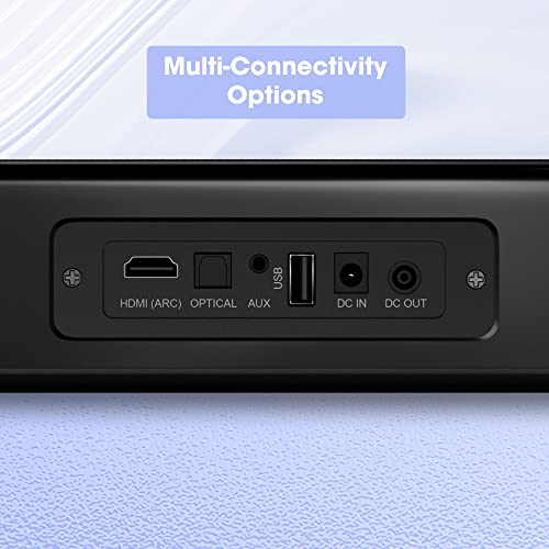 Image of ZEBRONICS Juke BAR 4050 Compact soundbar with 10.16cm (4 inch) subwoofer, 75W RMS, HDMI ARC, Optical, Bluetooth v5.0, Remote Control, LED Indicator and Wall mountable