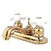 Kingston Brass GKB602B Restoration Lavatory Faucet - Polished Brass With Pop-Up Drain, 4.5" Spout - View #14