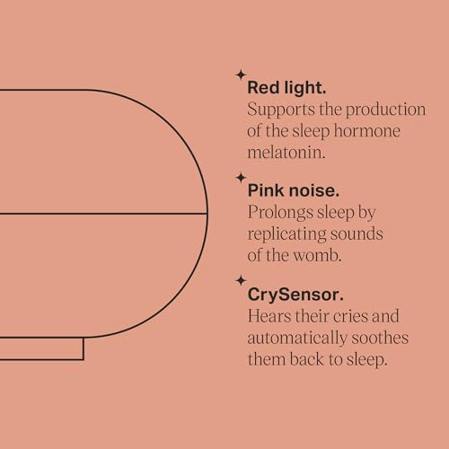 Image of Tommee Tippee Dreammaker Baby Sleep Machine | Pink Noise Sound Machine, Red Night Light | Scientifically Proven, Smart CrySensor