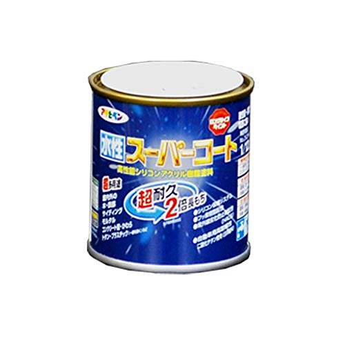 アサヒペン ペンキ 水性スーパーコート 水性多用途 ブラウン 1/12L
