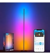 Govee RGBIC Floor Lamp, LED Corner Lamp Works with Alexa, Smart Modern Floor Lamp with Music Sync...