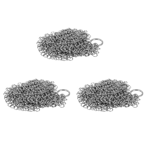 Mocturnity 3X Hierro Limpiador - Premium 316 Acero Inoxidable Purificador de Cota de Malla, 8X6 Pulgadas
