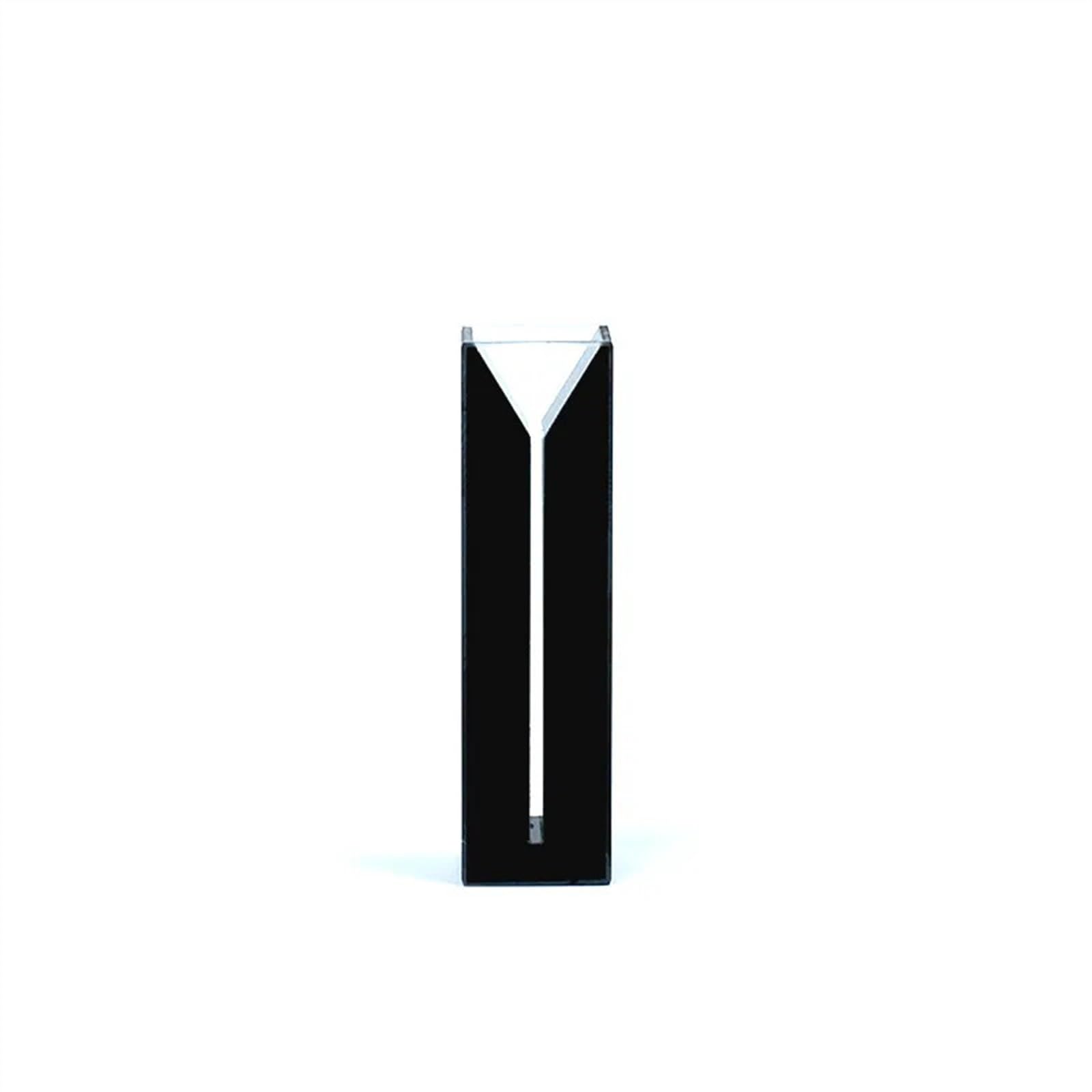 Laborgeräte Mikroglasküvette Blackwall Slit 2 mm Black Wall Trace Absorption Cells 0,70 ml Liquid Sample Cell 700ul Frit Sintern 4/PK