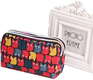 Women's Travel Cosmetic Bags Small Makeup Clutch Pouch Cosmetic and Toiletries Organizer Bag