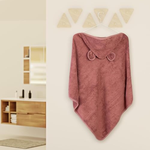 BABANINI Toalla Bebe Recien Nacido, Manta Bebe, Regalo Bebe Recien Nacido Niño y Niña, Ropa Bebe de 0-10 años, Calienta Toalla Bebe, Manta Bebe Invierno, 100% Fibra de Bamboo, 600GSM, 90x130cm (Rojo)