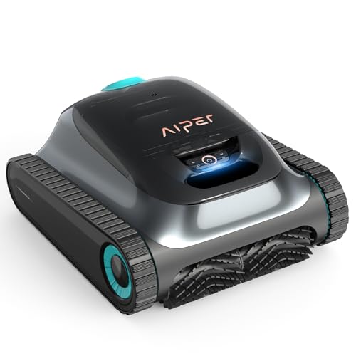 AIPER Scuba S1 Kabelloser Poolroboter, Intelligente WavePath Navigation 2.0 mit Periodischer Reinigung, Wandklettern, 150 Minuten Batterielaufzeit, Poolsauger für Bodeneingelassene Pools bis zu 150㎡