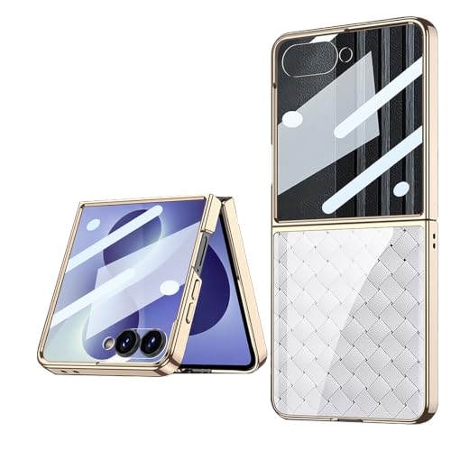Coque de téléphone pour Galaxy Z Flip8 : l'éclat du verre peint brillant
