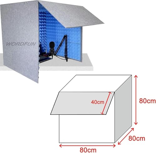 Bouclier acoustique pour studio avec isolation microphone haute densité - 4