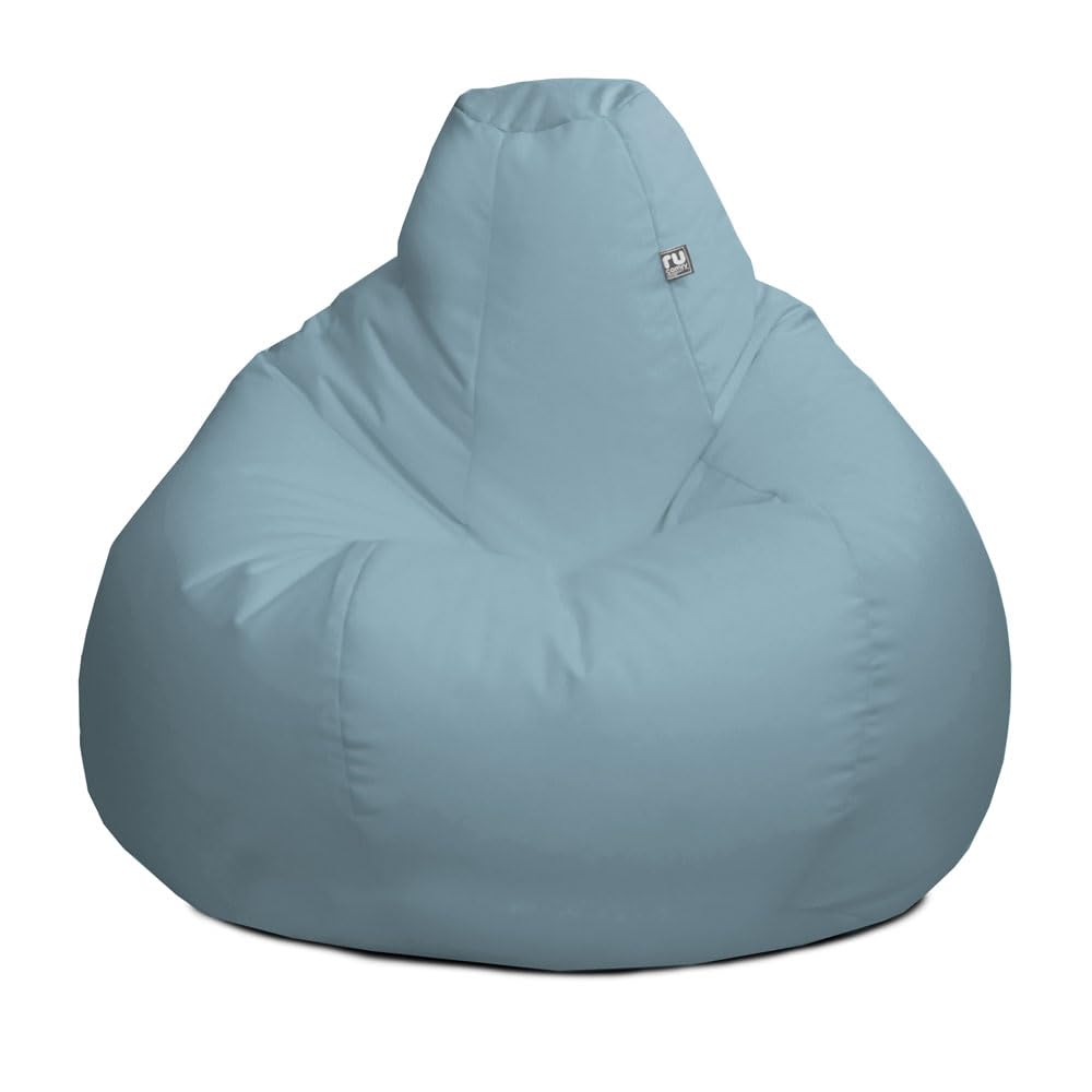 rucomfy Classic Adult Outdoor Beanbag Chair - Water Resistant - Seafoam