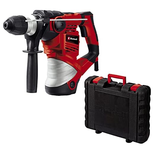 Einhell Marteau Perforateur TH-RH 1600 (1600 W, Mandrin SDS Plus, Tête robuste en aluminium, Livré en malette)