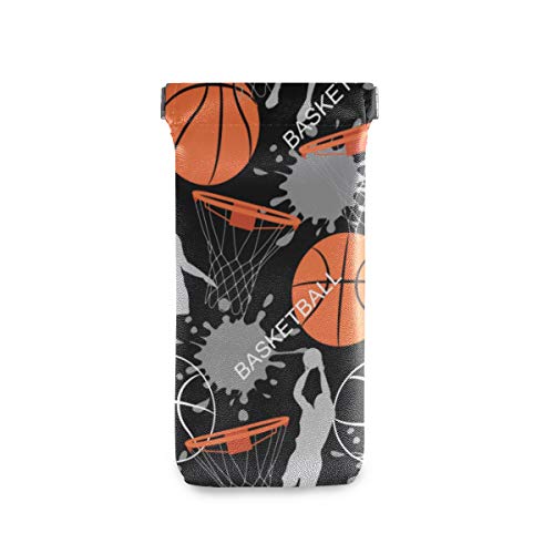Bigjoke Sport-Ball, Basketball, Sonnenbrille, Brillenbeutel, Mikrofaser, Leder, Brillenhalter, Beutel für Frauen, Kinder, Mädchen, Männer Cover