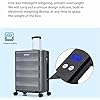 Smart Weighing Suitcase Large Capacity Carry On Suitcase Combination Lock Trolley Suitcase Suitable For Air Travel And Road Travel 80 53 34cm Blue