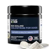 FOUR LEAF ROVER Colostrum for Dogs - Bovine Colostrum from 100% Grass-Fed New Zealand Cows - Skin, Gut & Immune Support - 60 Day Large Dog Supply