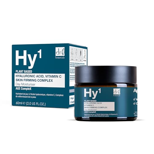 Dr BOTANICALS Hidratante facial antienvejecimiento con ácido hialurónico, vitamina C y complejo reafirmante de la piel, reduce las arrugas, ilumina la piel, hidrata y aumenta la flexibilidad, tu