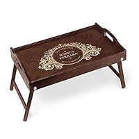 Tavolino Da Letto Pieghevole Personalizzato Maverton - Ideale Per Colazione O Per Usare Il PC - Foto 3