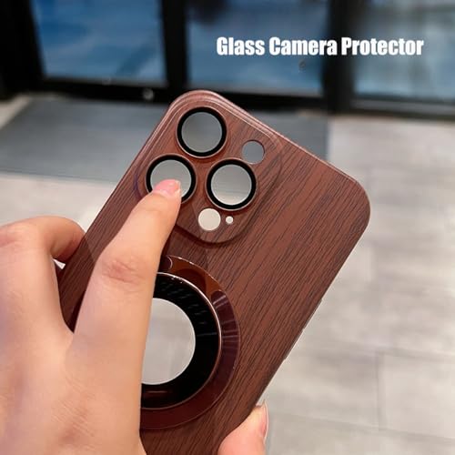 Étui en bois de luxe avec support pour iPhone 14 Pro Max couvercle mince - 4
