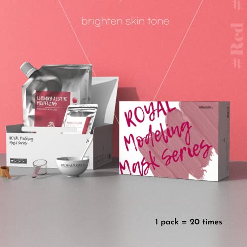 Dermabell Korea Full Essence -Rose Luxury Aesthetic Peel-Off Gel Modeling Face Facial Mask,Anti-Aging And Anti-Wrinkle, Brightening, Moisturizing, Soothing (1Kg Gel+100G Powder, 20-30 Times) #TOP6