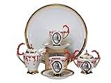 Nicht mikrowellengeeignet CreaTable, 14671, Serie Draculea, Kaffeeset, 7-tlg