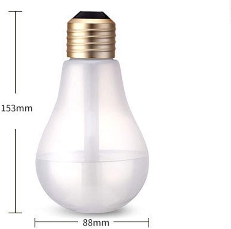 Colorful Light Bulb Creative Air Humidifier Ultrasonic Aroma Humidifier Home USB Mini Rehydration Meter