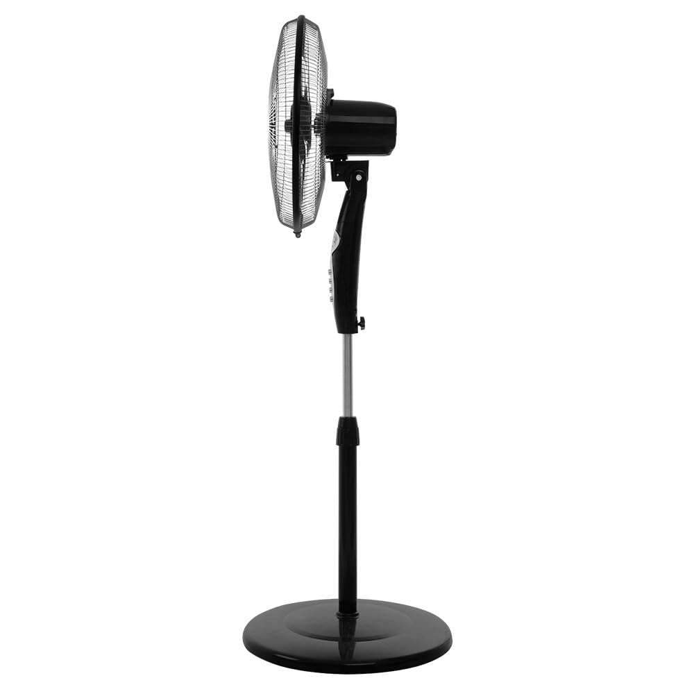 Orbegozo SF 0249 Ventilador de pie, mando a Distancia, temporizador de hasta 6 horas, función oscilante, cabezal inclinable, silencioso, 5 aspas, 60 W, 3 velocidades