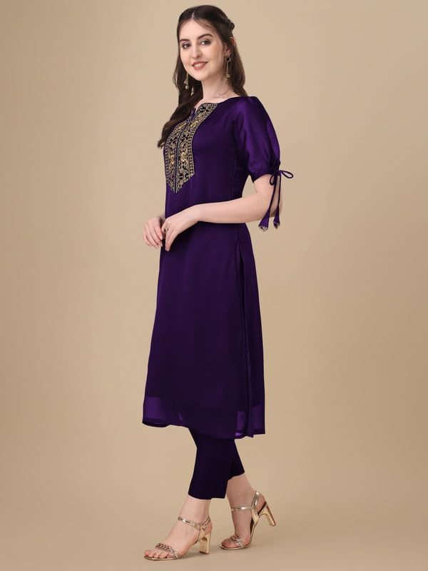 Image of Embroidery Silk Kurti