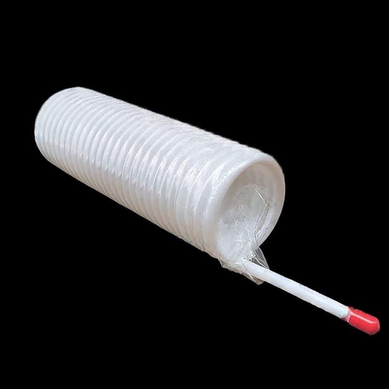 Tubo de resorte de PTFE, tubo de extensión en espiral 3/6/9M, temperatura -80-250°C | For resistencia química y a la temperatura. Ideal for transferencia de fluidos industriales.(6.35x4.35mmx6m)