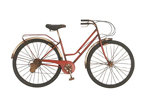 Buy 1 get 1 Deco 79 Modern 22 x 38 Inch Red Iron Bicycle Model Metal Wall Decor
