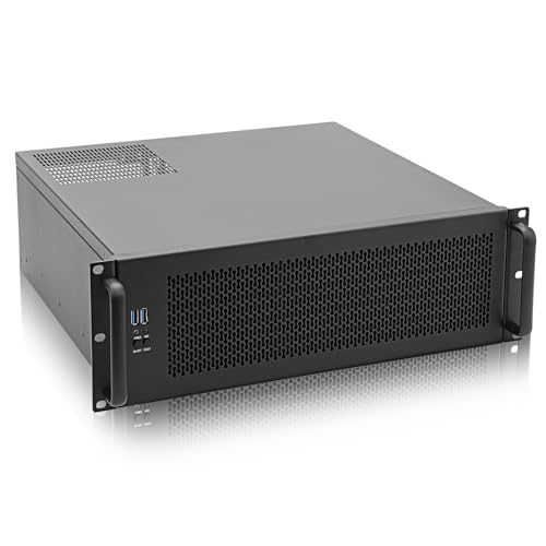 Gabinete Rackmount para Servidor RackChoice 3U ATX / Micro-ATX / Mini-ITX con Soporte para 8 bahías de 3.5" y ventiladores frontales de 120 mm miniatura 1