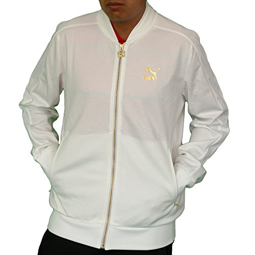 Puma Mens T7 Bomber Jacket X-Large White