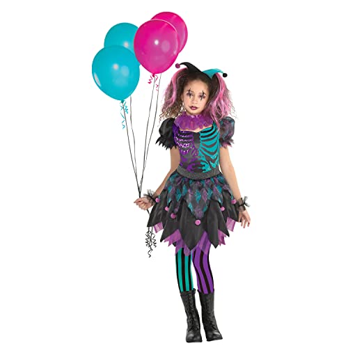 Amscan 9914697 - Kids Halloween Haunted Harlequin Girls Fancy Dress Costume Age: 4-6 Yrs