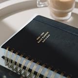Kokonote A5 Academic Diary 2025-2026 Page A Day - Back To Black | Academic Planner 2025-2026 With Stickers, Student Essentials For University, Back To School Supplies