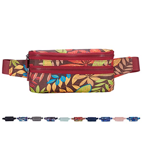 Image of Goothdurs Fanny Pack for Women Men Fashion Waist Bag Waterproof Hip Bum Bag with Adjustable Belt for Running Travel Hiking Cycling Money