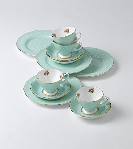 Royal Albert Polka Rose Teacup & Saucer Set #TOP1