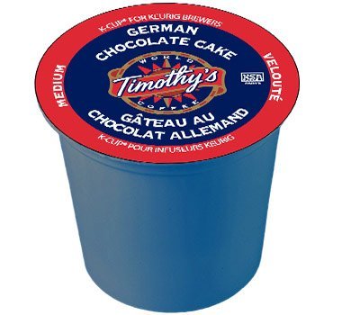 Timothy's World Coffee German Chocolate Cake for Keurig Brewers 24 K-Cups (4 Pack)