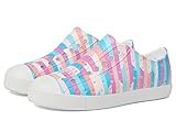 Native Shoes Kids Jefferson Sugarlite Print Slip-On Sneakers for Toddlers – Perforated Upper – EVA Outsole Shell White/Shell White/Pastel Multi Stripe 2 6 Toddler M