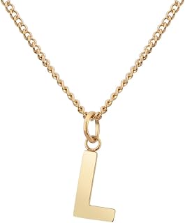 GD GOOD.designs Kette mit Buchstaben Gold 18 Karat - Wasserfest I hautverträgliche Halskette für Damen mit A-Z Anhänger I Initial Buchstabenkette