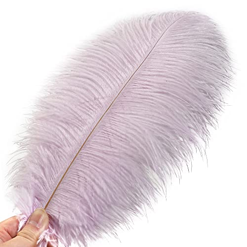 Plumes d'autruche lavande pour centres de table de mariage et compositions - 3